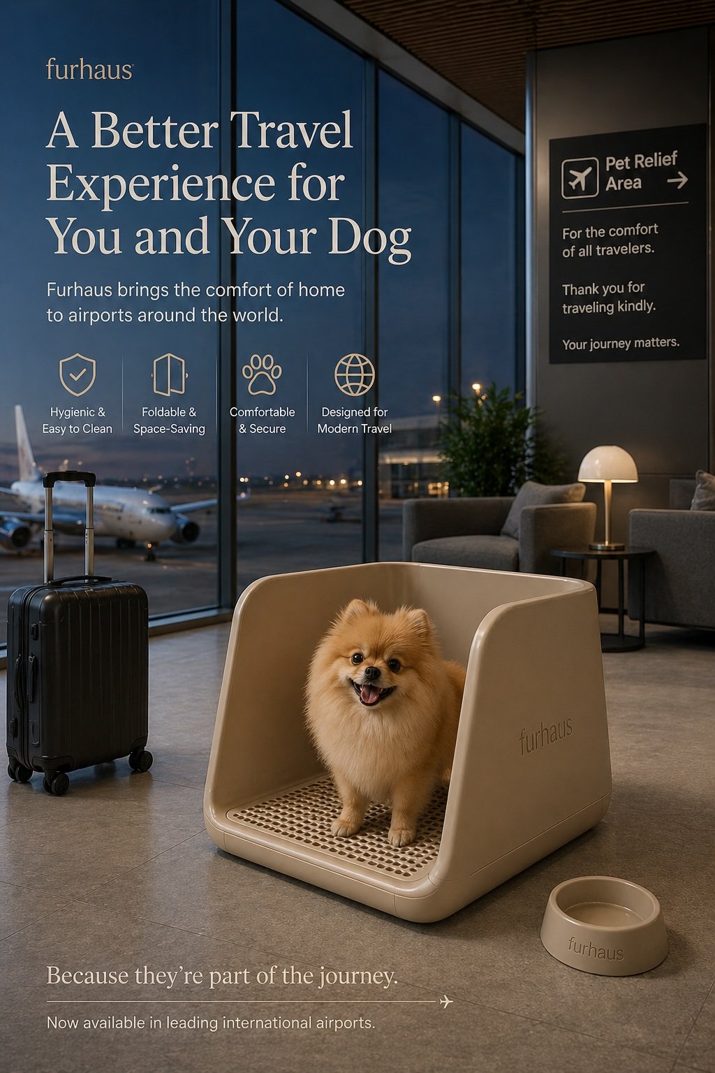 Furhaus Pet Relief Area at an international airport