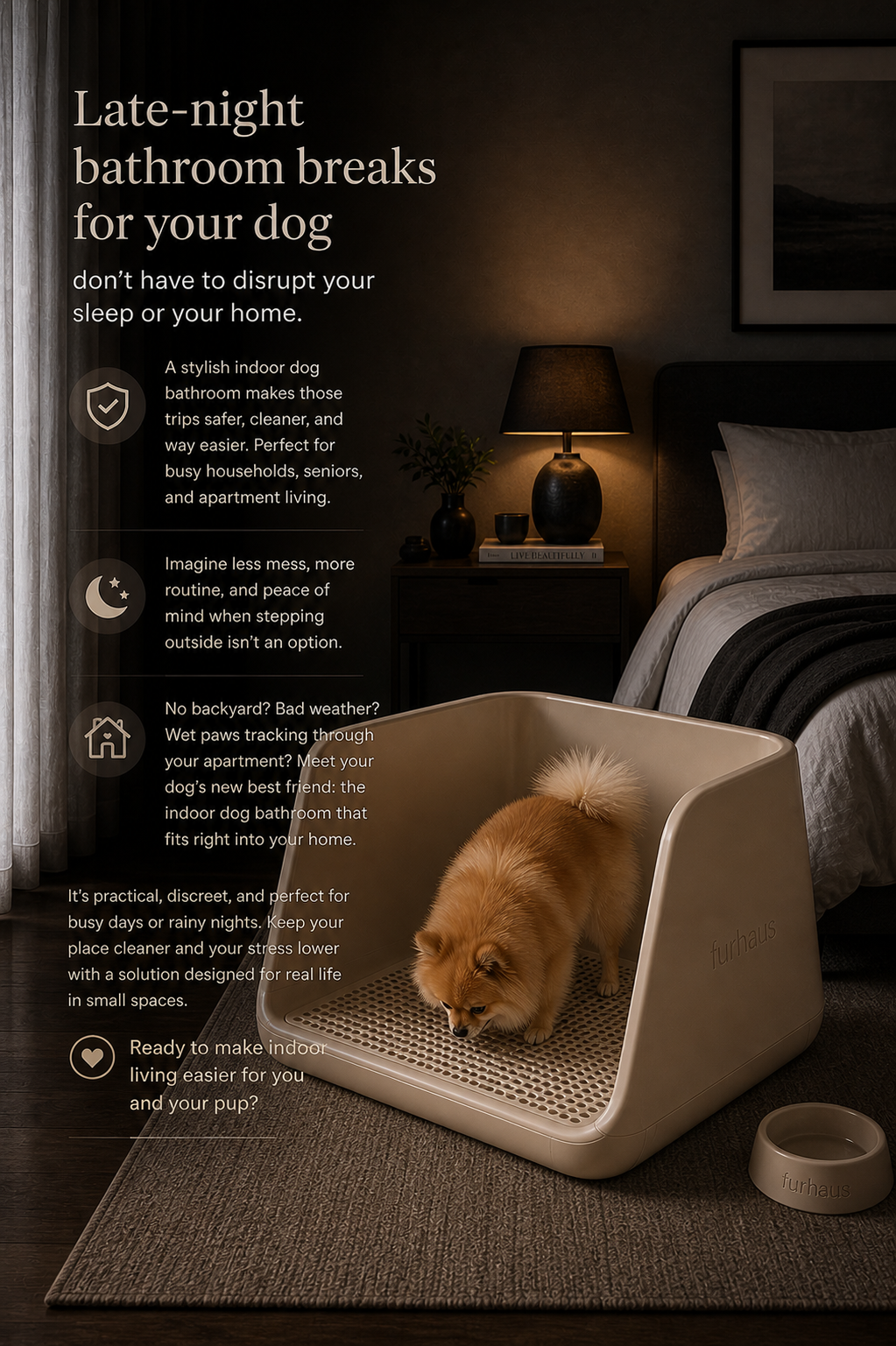 Loohaus by Furhaus — premium indoor dog bathroom